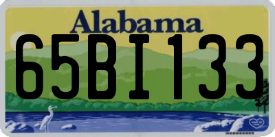 AL license plate 65BI133