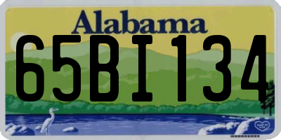 AL license plate 65BI134