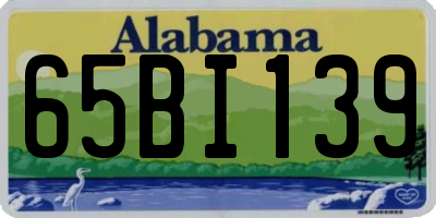 AL license plate 65BI139