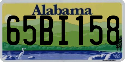 AL license plate 65BI158