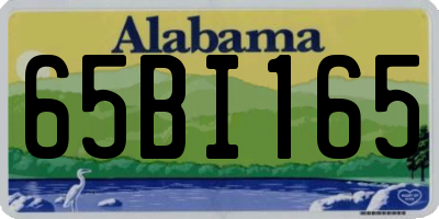 AL license plate 65BI165