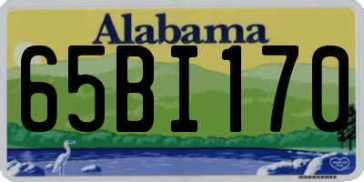 AL license plate 65BI170