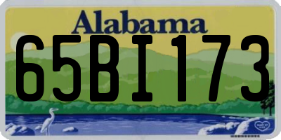 AL license plate 65BI173