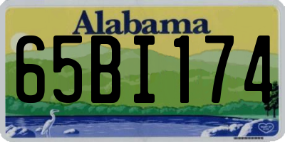 AL license plate 65BI174