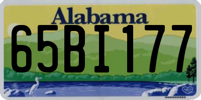 AL license plate 65BI177