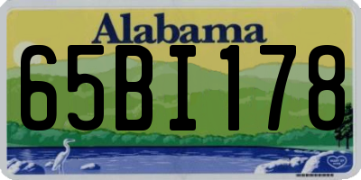 AL license plate 65BI178