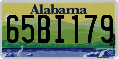 AL license plate 65BI179