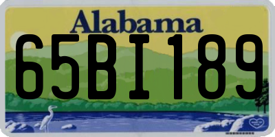 AL license plate 65BI189