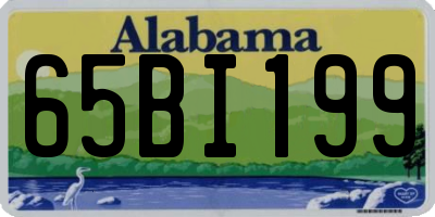 AL license plate 65BI199