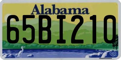 AL license plate 65BI210