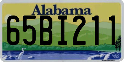 AL license plate 65BI211