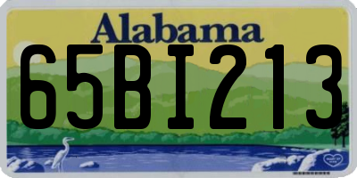AL license plate 65BI213