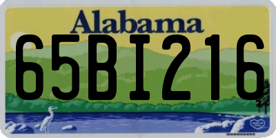 AL license plate 65BI216