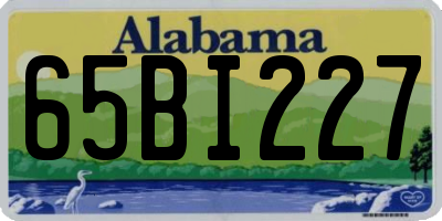 AL license plate 65BI227
