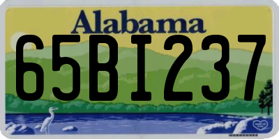 AL license plate 65BI237