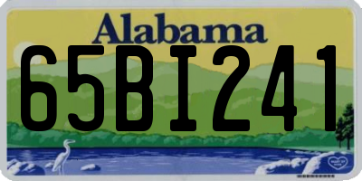 AL license plate 65BI241