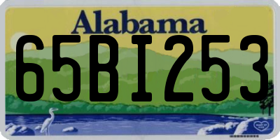 AL license plate 65BI253