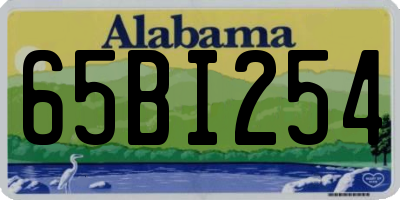 AL license plate 65BI254