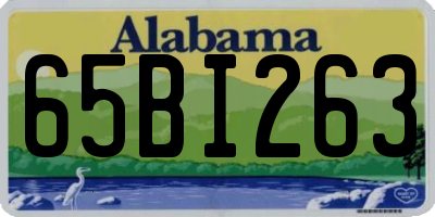 AL license plate 65BI263