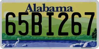 AL license plate 65BI267