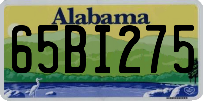 AL license plate 65BI275