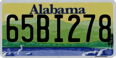 AL license plate 65BI278