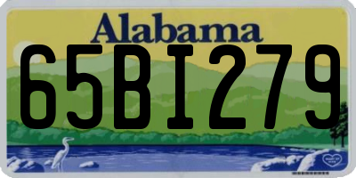 AL license plate 65BI279