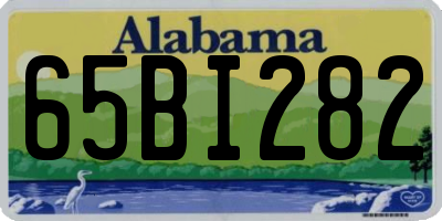 AL license plate 65BI282