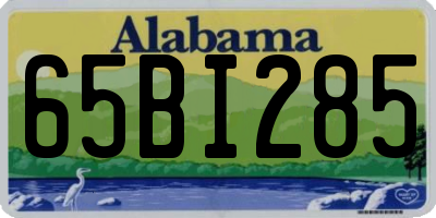 AL license plate 65BI285