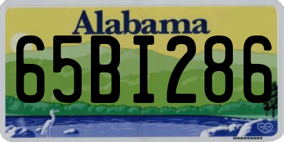 AL license plate 65BI286