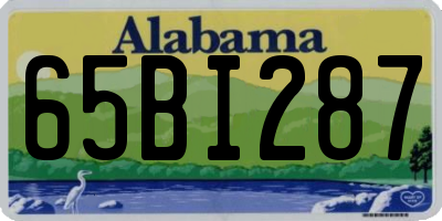 AL license plate 65BI287