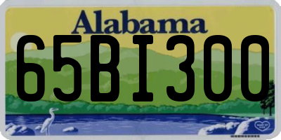 AL license plate 65BI300