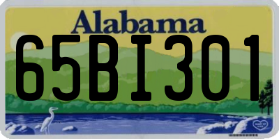 AL license plate 65BI301