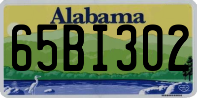 AL license plate 65BI302