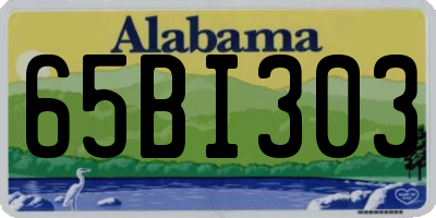 AL license plate 65BI303