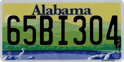 AL license plate 65BI304