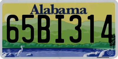 AL license plate 65BI314