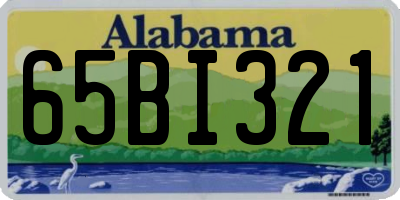 AL license plate 65BI321