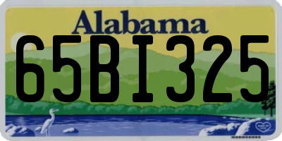 AL license plate 65BI325