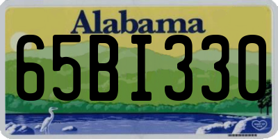 AL license plate 65BI330