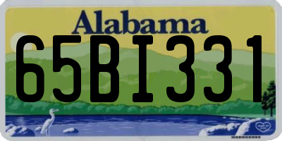 AL license plate 65BI331