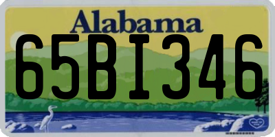 AL license plate 65BI346