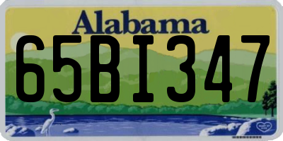 AL license plate 65BI347