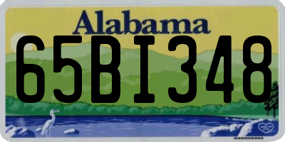 AL license plate 65BI348