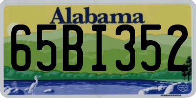 AL license plate 65BI352