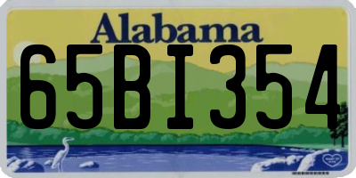 AL license plate 65BI354