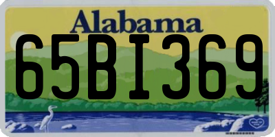 AL license plate 65BI369