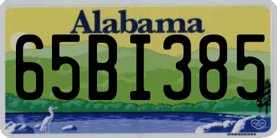 AL license plate 65BI385