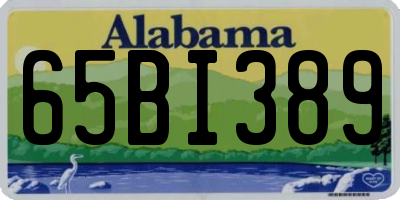 AL license plate 65BI389