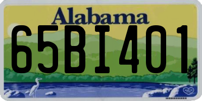 AL license plate 65BI401